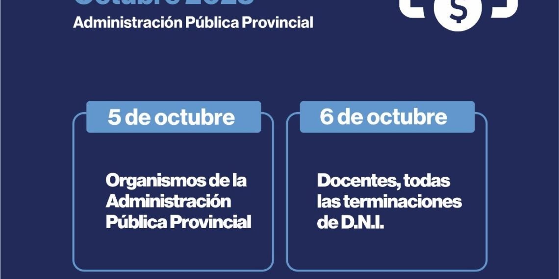El jueves inicia el cronograma de pago para la administración pública provincial