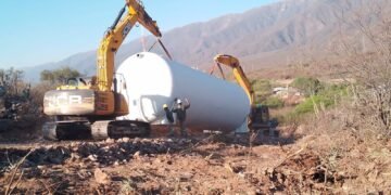 Familias de El Portezuelo se beneficiarán con una nueva cisterna de agua