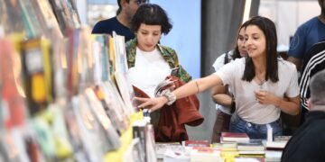 Pedro Saborido, en el primer día de la Feria del Libro de Catamarca