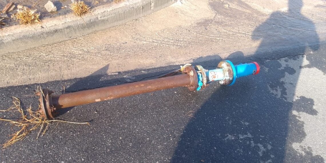 Rotura de cañería afecta el Suministro en la zona Oeste
