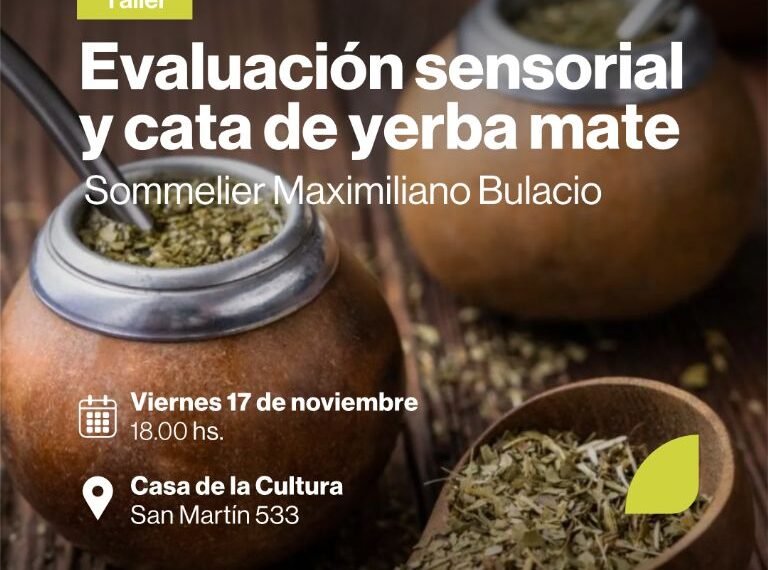 Brindan un taller de evaluación sensorial y cata de yerba mate