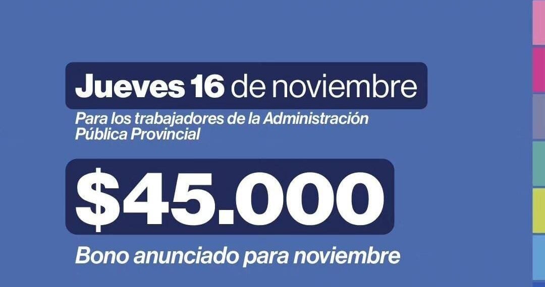 Confirmaron la fecha de la acreditación del bono para la Administración Pública