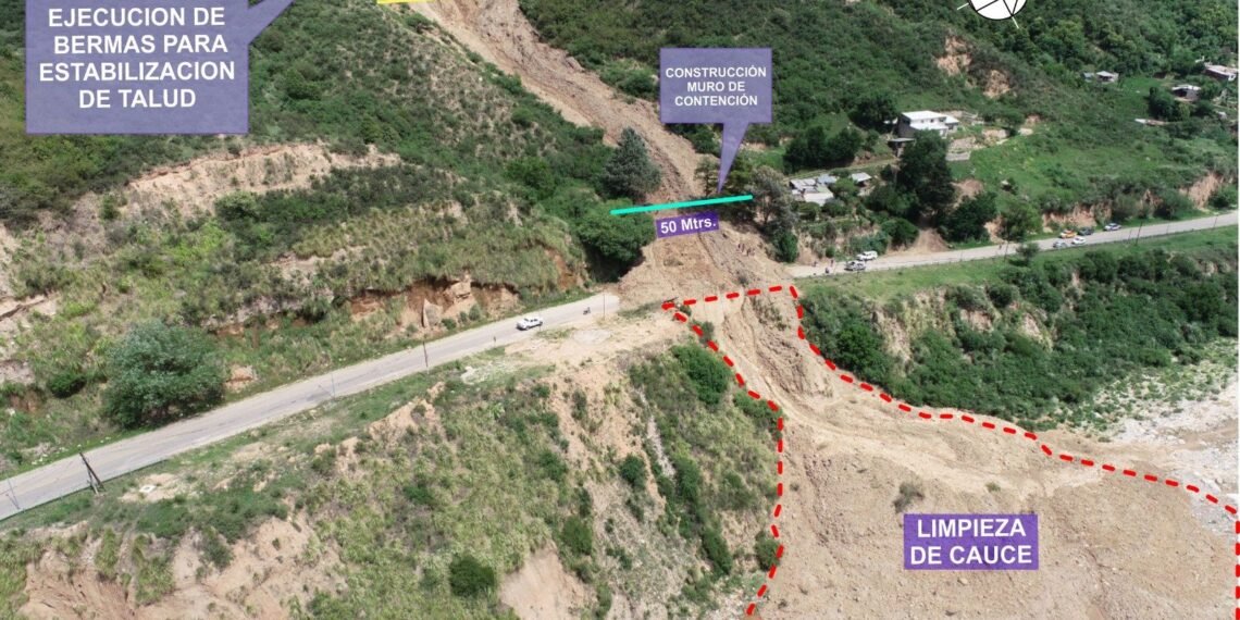 Avanza la ejecución de obras de contención y prevención en El Lindero