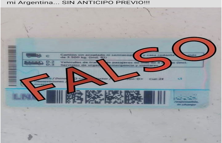 Advertencia de la División Ciberdelitos: precaución al tramitar la licencia de conducir
