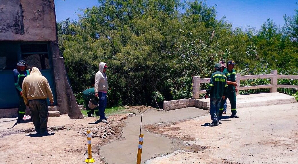 Pomán: concluyeron los trabajos en el acceso al puente sobre Ruta 25