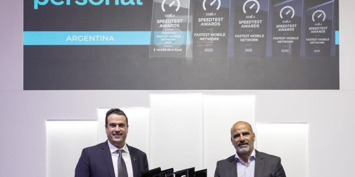 Personal Argentina es galardonada por Ookla por tener la red de internet móvil más rápida del país por 5 años consecutivos