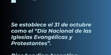 El Senado ha aprobado la Ley que establece el “Día Nacional de las Iglesias Evangélicas y Protestantes”