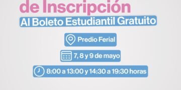 Jornadas intensivas de Inscripción Boleto Estudiantil en el Predio Ferial
