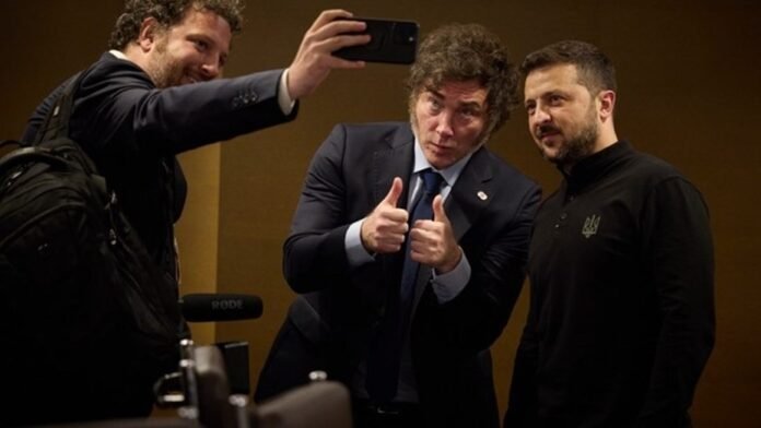 Milei recibe la Orden de la Libertad de manos de Zelenski en la Cumbre Global por la Paz