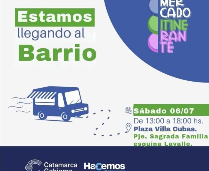 El Mercado Itinerante llega a la Plaza de Villa Cubas
