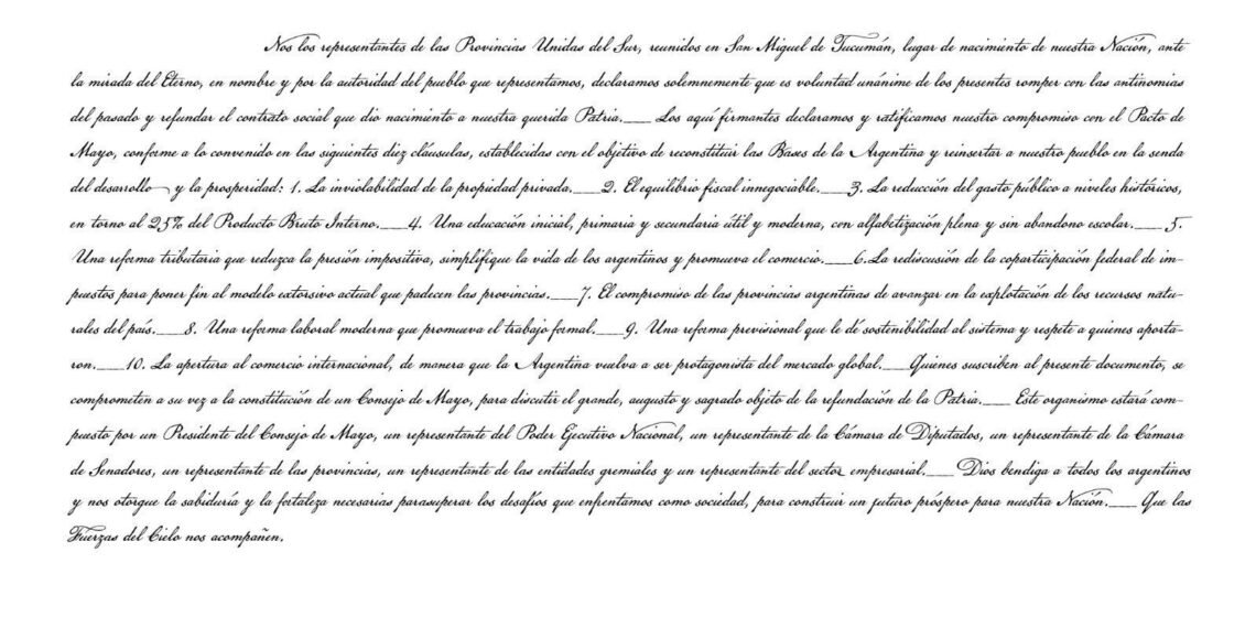 La Argentina de Milei encuentra un texto con gramática espantosa