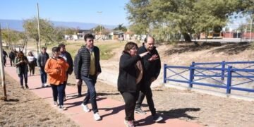 Saadi recorrió obras de asfaltado en los Barrios República Argentina y Morenita
