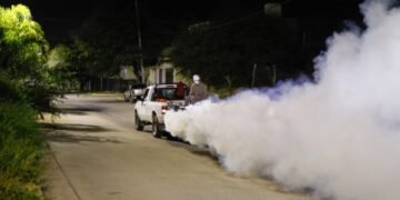 Campaña de prevención del Dengue en Plaza Hipólito Yrigoyen