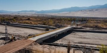 El puente de Medanitos en su etapa final
