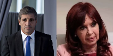 Violento cruce entre Cristina Kirchner y Luis Caputo en redes sociales