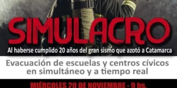 Bomberos de Valle Viejo organizan simulacro en conmemoración del gran sismo de Catamarca