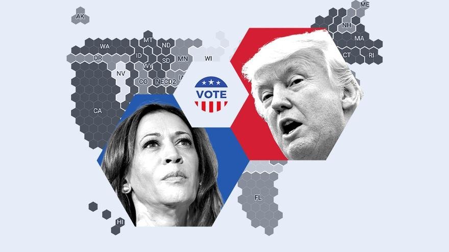 Primeros resultados: Trump le gana a Harris en varios estados en los que, de todas maneras, era el favorito