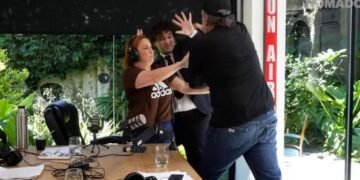 Eduardo Belliboni agredió al influencer libertario Fran Fijap durante una entrevista en vivo