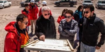 El vicegobernador Dusso recorrió el proyecto de litio Tres Quebradas junto al gobernador de Atacama