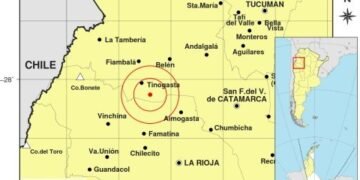 Sismo en Catamarca: fuerte movimiento de magnitud 5.8