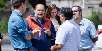 Saadi supervisó obras en el barrio La Cruz Negra