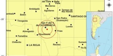 Un sismo se registró esta tarde en Catamarca