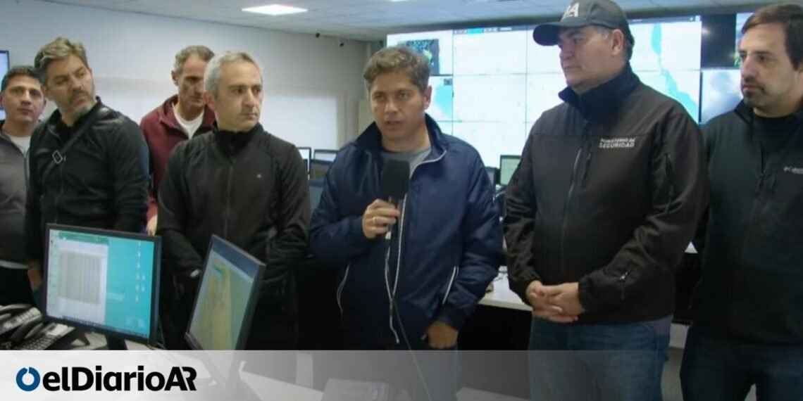 Kicillof pidió precaución a la población bonaerense por el temporal: «Todavía la situación es crítica»