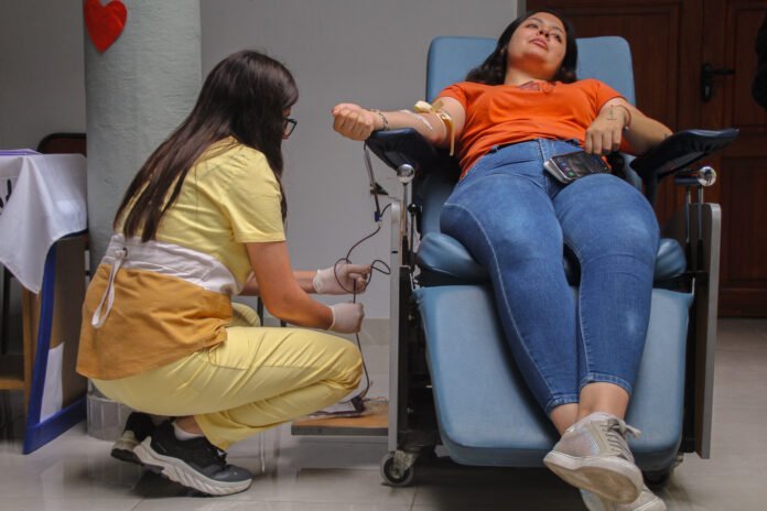 Colecta de sangre en el Día del Donante de Sangre