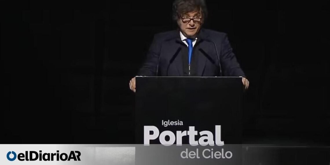 Milei despliega un discurso mesiánico y califica a la justicia social como un «pecado capital»