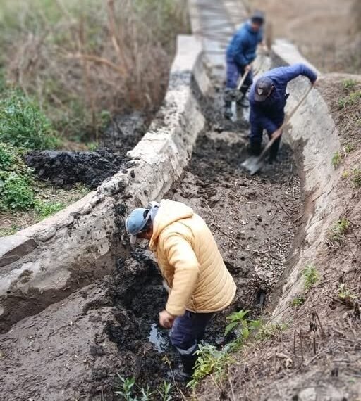 Realizan trabajos para garantizar el suministro de agua en La Merced