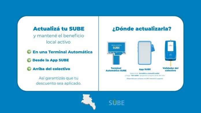 Descuentos locales en la SUBE: mantener actualizada la tarjeta asegura los beneficios