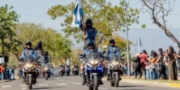 La Policía de Catamarca celebró un nuevo aniversario con un gran desfile