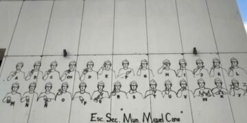 Con un mural inclusivo y lengua de señas se llevó a cabo el taller “Comunicar sin Barreras” en la Capital