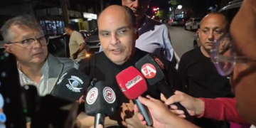 Saadi desde la sede del PJ: “Estamos muy contentos con los resultados provisorios”