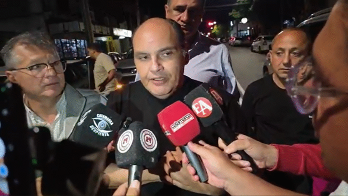 Saadi desde la sede del PJ: “Estamos muy contentos con los resultados provisorios”