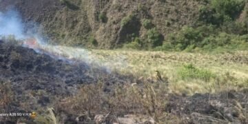 Situación de los incendios forestales en Ancasti, Capayán y Ambato: dos focos activos y monitoreo permanente