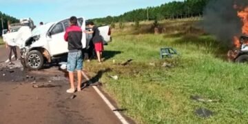 Tragedia en Corrientes: cuatro muertos tras un choque frontal en la Ruta 12