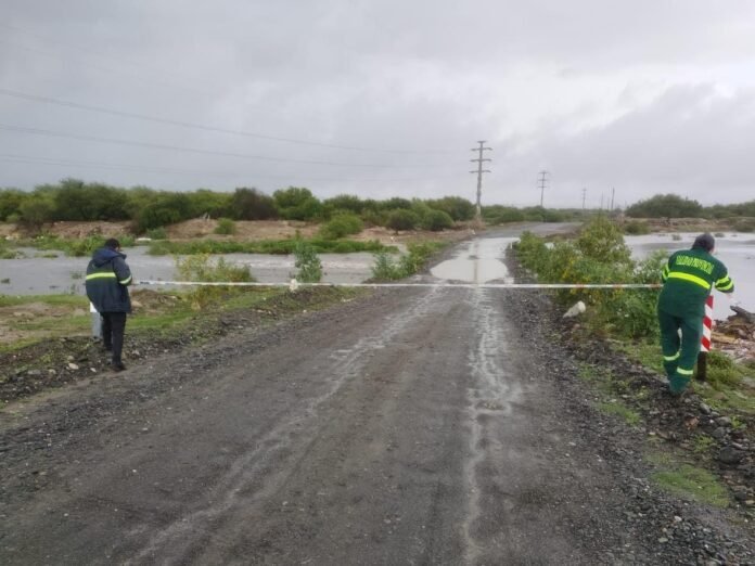 Cortan el paso de enlace entre el Pantanillo y el Aeropuerto Felipe Varela