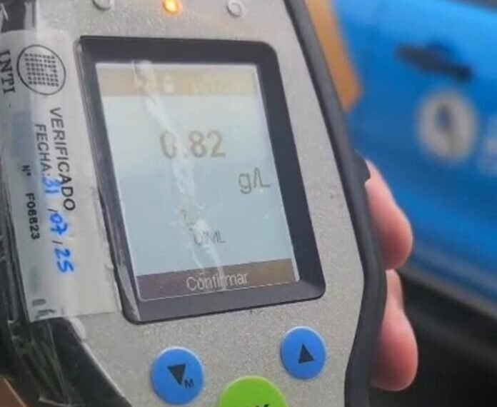 Detección de alcoholemia positiva en control preventivo realizado en la Terminal de Ómnibus