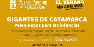 Charla, juegos y arte para descubrir a los gigantes de la mega fauna que habitaron Catamarca