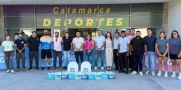 Entrega de suministros para las piletas de las Colonias de Verano