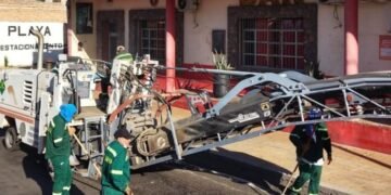 Iniciaron las tareas de fresado en la Av. Belgrano