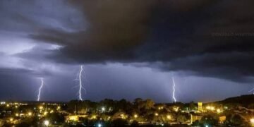 Rige alerta naranja por tormentas fuertes para gran parte de la provincia