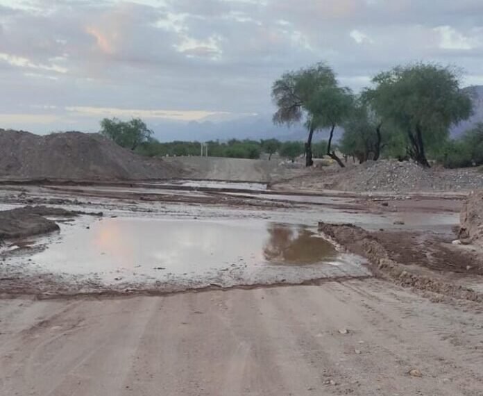 Se encuentra interrumpido el transito sobre Ruta Provincial N°146 en Tinogasta