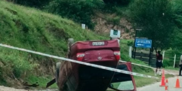 Vuelco en Ruta Provincial 4: un hombre resultó herido en la zona de Las Juntas