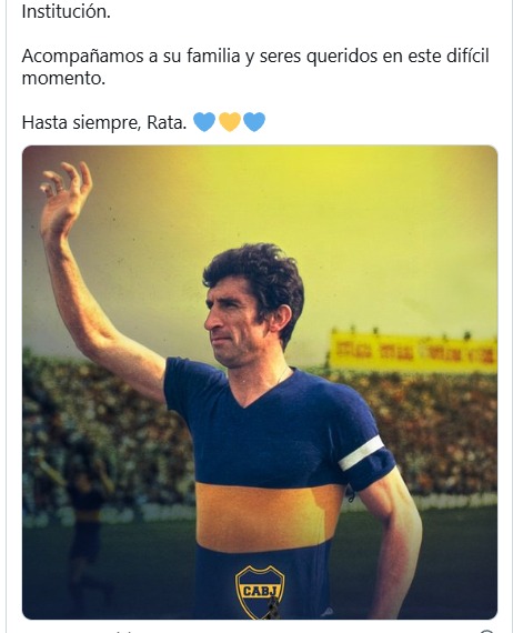 Adiós a Antonio Rattín, ícono de Boca