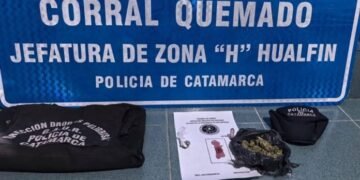 Belén: secuestran una moto, marihuana y dos celulares durante un control policial
