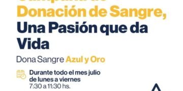 Campaña de donación de sangre “Una pasión que da vida”