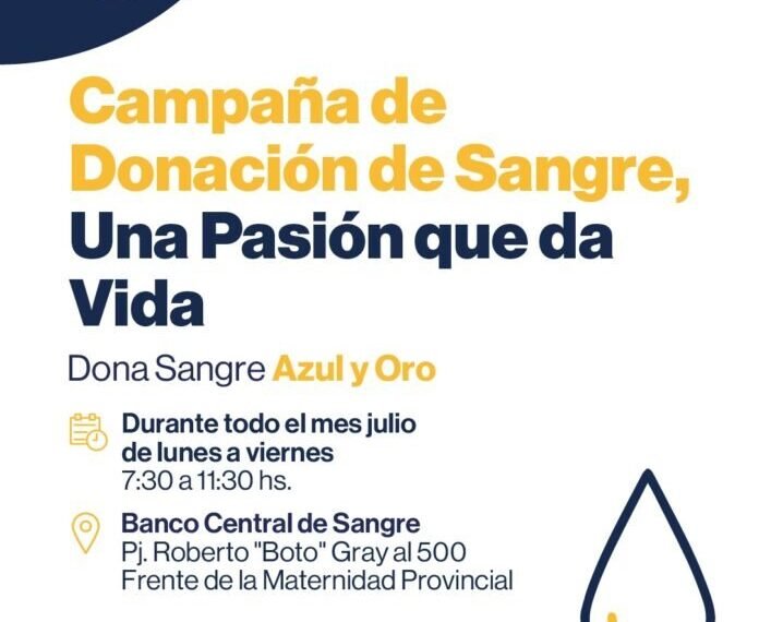 Campaña de donación de sangre “Una pasión que da vida”