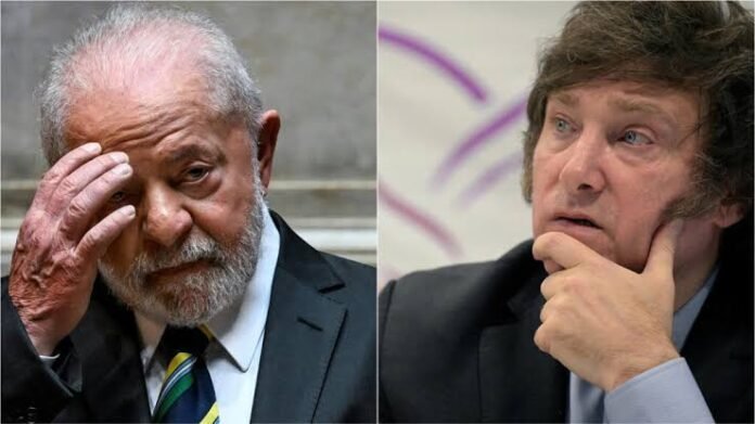 El partido de Lula cuestionó a Milei por su respaldo a Flávio Bolsonaro en Brasil